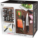 OLYMPUS Series 36-Piece Block Set, Forged German Steel - Black