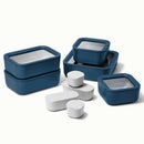 14-piece Glass Food Storage Set - Navy
