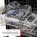 10-Piece Plastic Food Storage Container Set - Clear