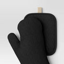 6-Piece Kitchen Textile Set - Black/White
