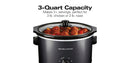 3-Quart Slow Cooker - Black