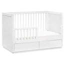 Bento 3-in-1 Convertible Storage Crib - White