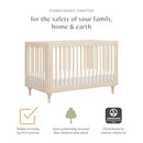 Lolly 3-in-1 Convertible Crib with Toddler Bed Conversion Kit - Washed Natural