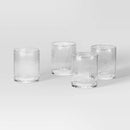 4pk 11oz Short Hammered Glass - Threshold™