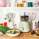 10-Cup Food Processor with Accessories, Sage Green by Drew Barrymore