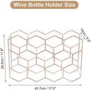 Stylish 11 Bottle Wine Rack - Black