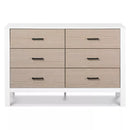 Radley 6-Drawer Dresser - White & Coastwood