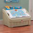 2-in-1 Toy Box & Art Lid - Tan