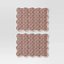 2pk Reversible Placemat Scallop Green - Threshold™