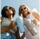 40oz Cold1 Vacuum Insulated Stainless Steel Straw Tumbler Mug Glacier: Dishwasher-Safe, Portable Drinkware