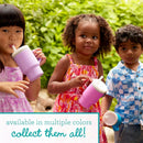 Silicone Sippy Cup with Straw & Handle - Cotton Candy