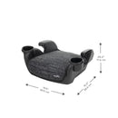 GoTime No Back Booster Car Seat - Static Black
