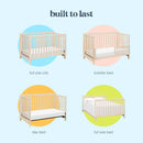 Colby 4-in-1 Low-Profile Convertible Crib - Washed Natural