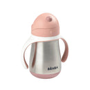 Stainless Steel Straw Sippy Cup - Rose (8.5 Oz.)