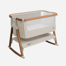 CoZee Air Bedside Crib - Scandinavian Walnut/Ecru