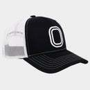 Overtime Adult Trucker 3D Embroidery Logo Baseball Hat - Black