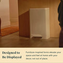 45L Rectangular Step Trash Can - Cream