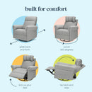 Suzy Flex Swivel Recliner With Adjustable Arms - Frost Grey