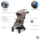 Oxford Cabin Lightweight Travel Stroller - Truffle