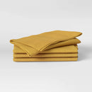 4pk Cotton Easy Care Napkins - Yellow