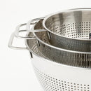 1.5qt, 3qt, and 5qt Stainless Steel Colander Set- Silver
