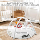 Baby Play Gym & Tummy Time Mat - Soft Cotton
