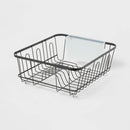 Small Steel Dish Drainer Black