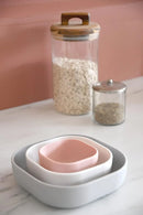 Silicone Mealtime Nesting Bowls Set of 3 - Grey