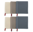 Cotton Waffle Weave Kitchen Dish Cloths - Mixed Color (6 Pcs)