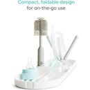 Travel Baby Bottle Drying Rack with Silicone Bottle Brush
