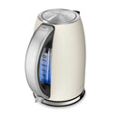 1.7L Cordless Stainless Steel Electric Kettle Cream - Hearth & Hand™ with Magnolia