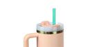 Glitter Water Bottle Straws - Pink