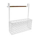 Brightroom™ Punched Metal Over-The-Door Organizer - White