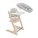 Tripp Trapp High Chair Complete with Newborn Set Bundle - Natural w/ Nordic Grey Cushion