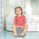 Nuby Beginner's Potty Training Seat with Removable Bowl - Gray