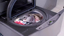 LG – SideKick 1.0 Cu. Ft. High-Efficiency Smart Top Load Pedestal Washer with 3-Motion Technology – Black steel