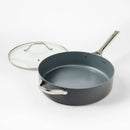 5qt Nonstick Ceramic Coated Aluminum Saute Pan- Dark Gray