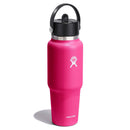 32oz Wide Mouth Flex Straw Travel Water Bottle - Zinnia