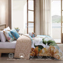 Bebejan Maia Blue 5 Piece Reversible Comforter Set - King