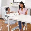 2-in-1 High Chair and Step Stool - Natural Wood