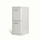 45L 2-Drawer Recycling Bin - Stone
