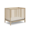 Teddi Convertible Mini Crib with Mattress - Driftwood