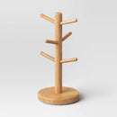 15" Wood Tree Mug Rack Brown