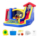 Inflatable Bounce House with Slide & Blower - 131x133x91 inch