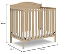Stella 4-in-1 Convertible Mini Crib with Mattress - Driftwood