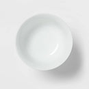 80Oz White Porcelain Beaded Footed Serving Bowl