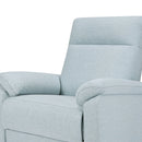 Suzy Electronic Swivel Recliner - Heathered Blue