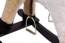 Plush Rocking Horse - Soft Fur and Solid Wood