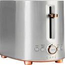 Cafe Express Finish 2 Slice Metal Toaster Stainless Steel
