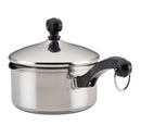 Covered Straining Saucepan - Stainless Steel
